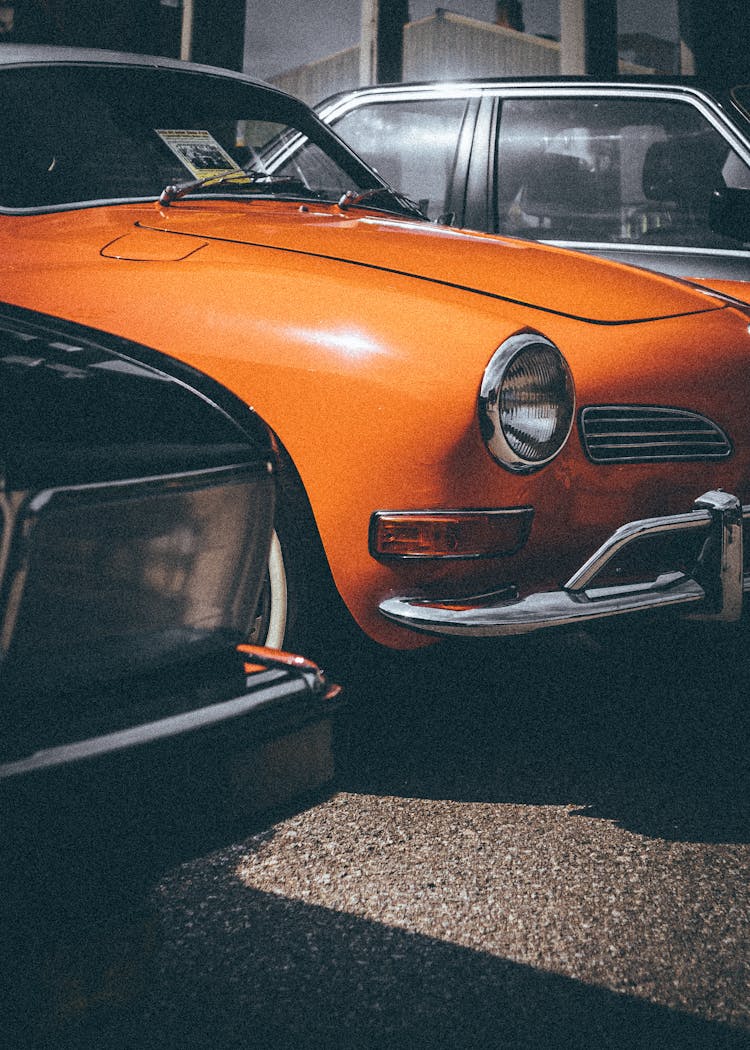 Photo Of A Vintage Orange Car