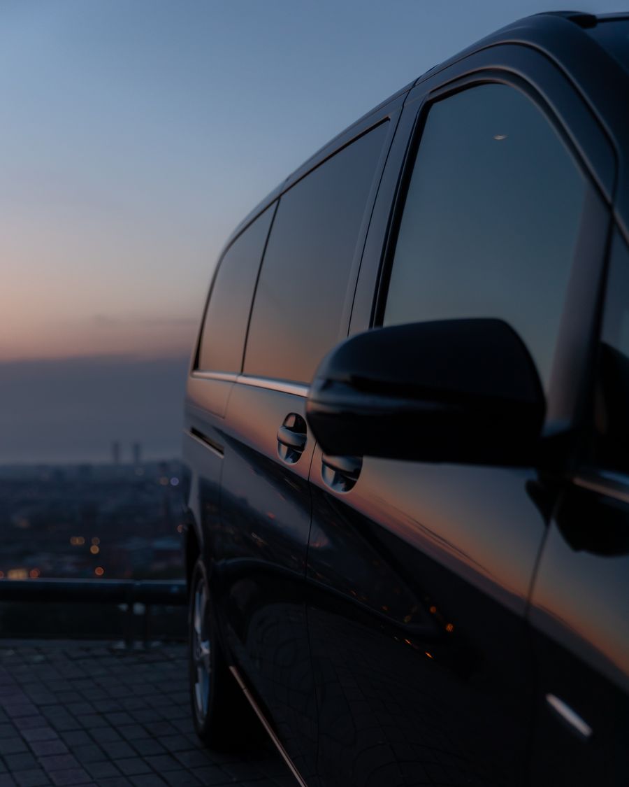 Luxury car with professional window tint at Foreign Automotive Kitchener