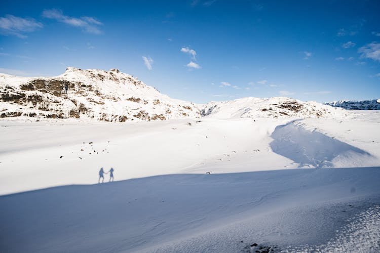 Scenic View Of Snow Covered Hills