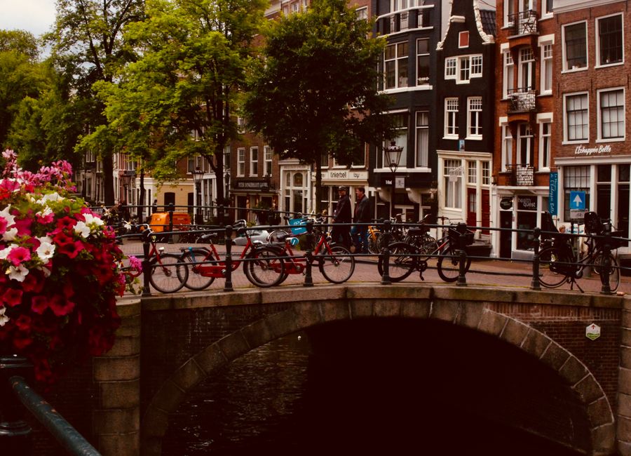 Amsterdam, Netherlands — a travel moment · stay connected with a Amsterdam eSIM from My Holiday SIM