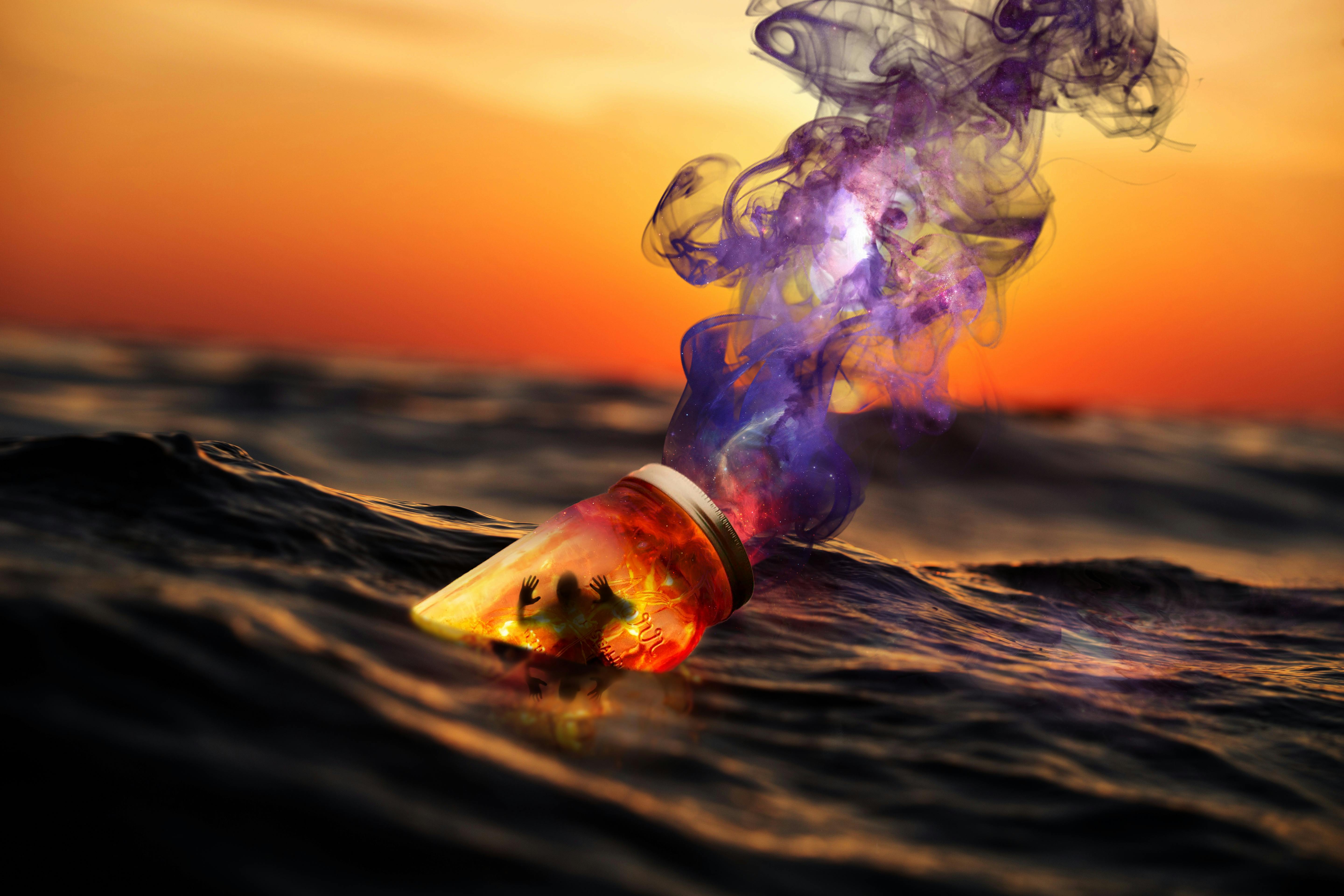 Abstract representation of artificial intelligence, featuring swirling lines and glowing nodes.