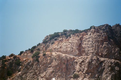 Close-Up Shot of a Rocky Mountain