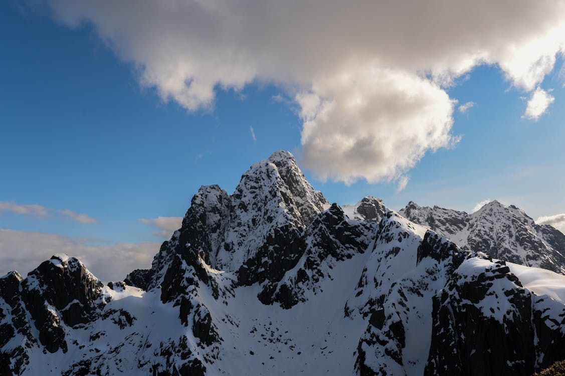 Scenic View of Snow Covered Mountains