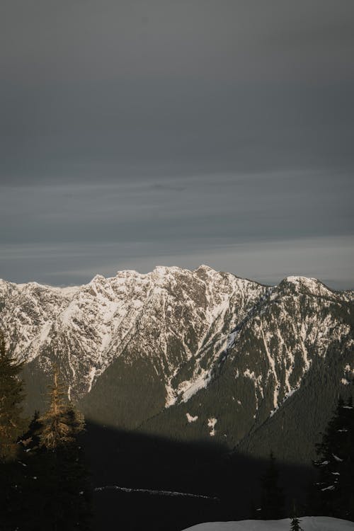 Aerial Photography of Snow Covered Mountains