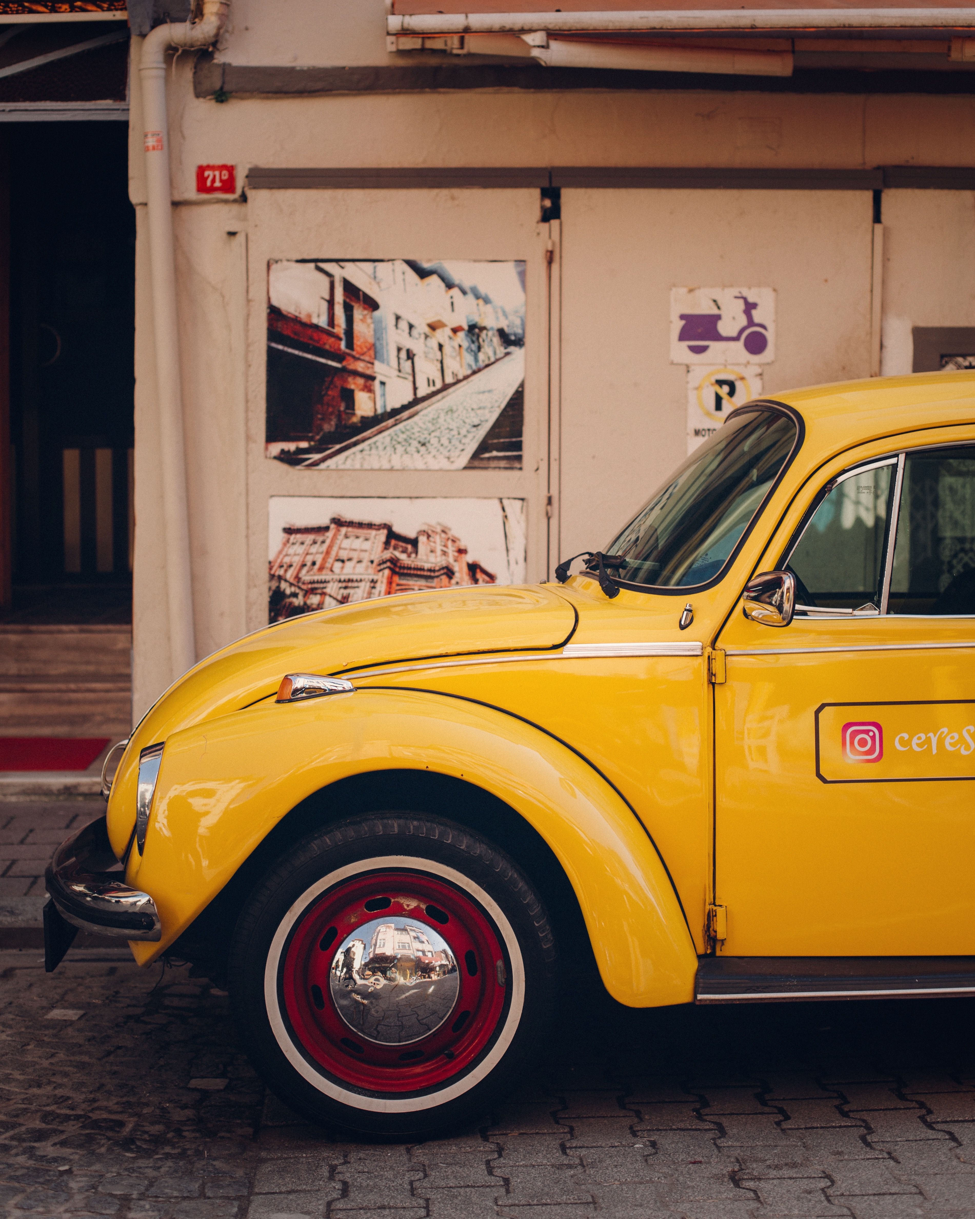 Photo of Parked Volkswagen Beetle · Free Stock Photo