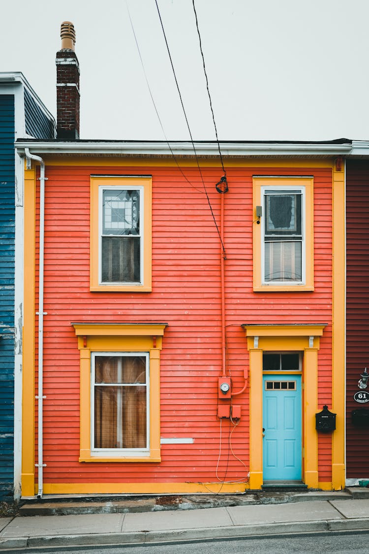 Photo Of A Red And Orange House