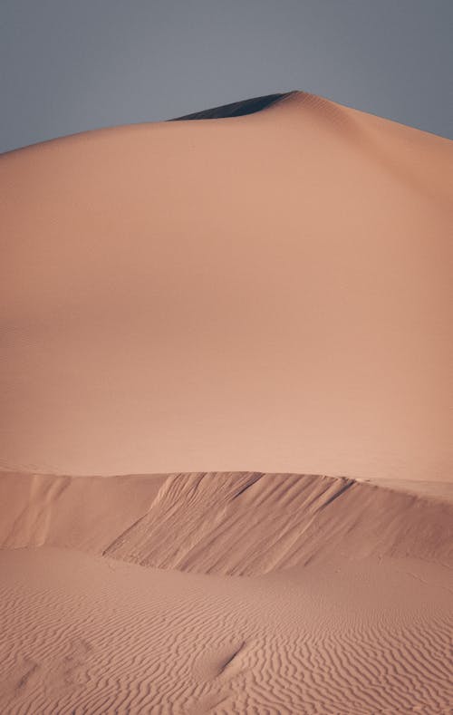 A Desert with Brown Sand
