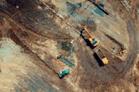 Aerial Photo Of Heavy Equipments