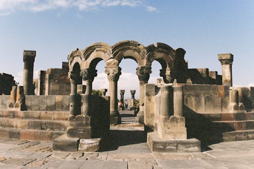 Ancient City Ruins with Columns