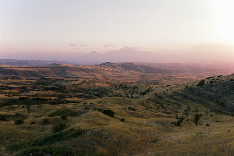 Sunset Above Green Valleys