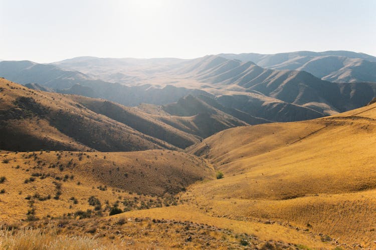 Valleys And Hills In Mountains Landscape