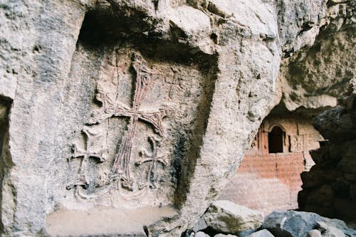 Darmowe zdjęcie z galerii z kamień, krzyż, mur
