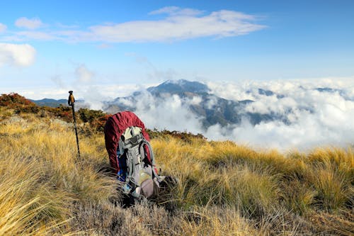 Hiking Backpack in Mountains