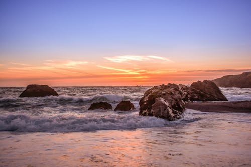 ビーチ, 旅行, 日没の無料の写真素材