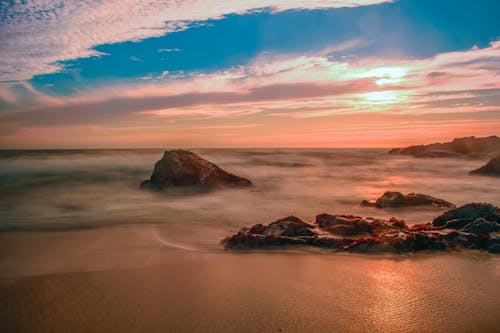 Gratis stockfoto met golven, hemel, kustlijn