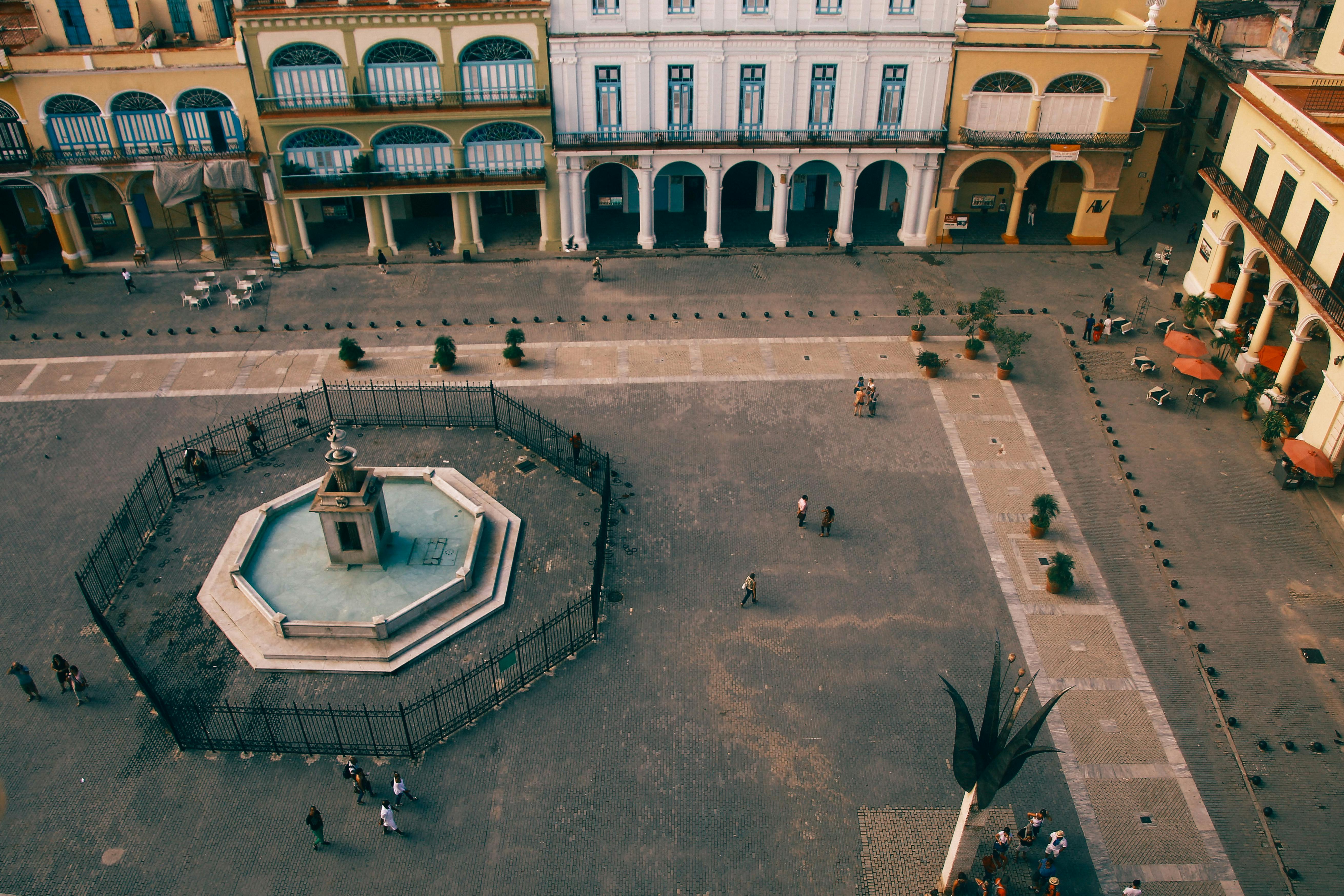 Free High Angle View of Plaza Vieja, Havana, Cuba Stock Photo