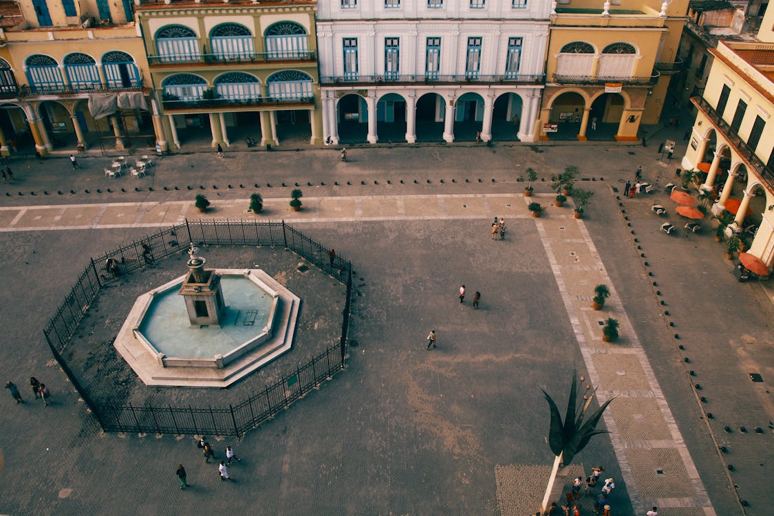 Free High Angle View of Plaza Vieja, Havana, Cuba Stock Photo