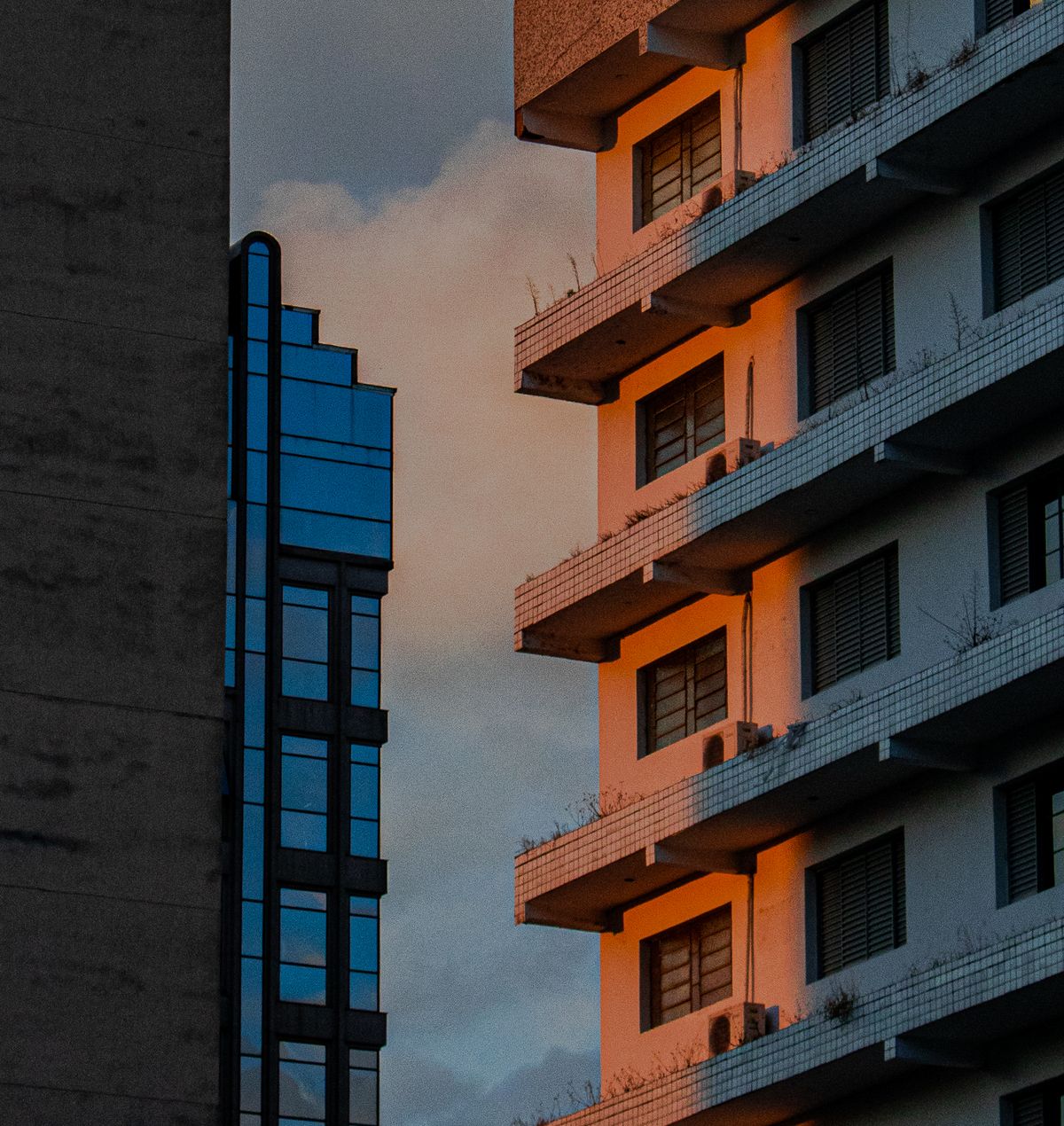 Modern rental apartment building exterior