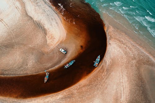 免费 海滩航拍 素材图片