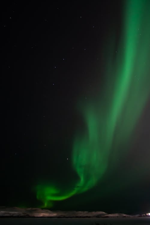 Free The Northern Lights in the Night Sky  Stock Photo