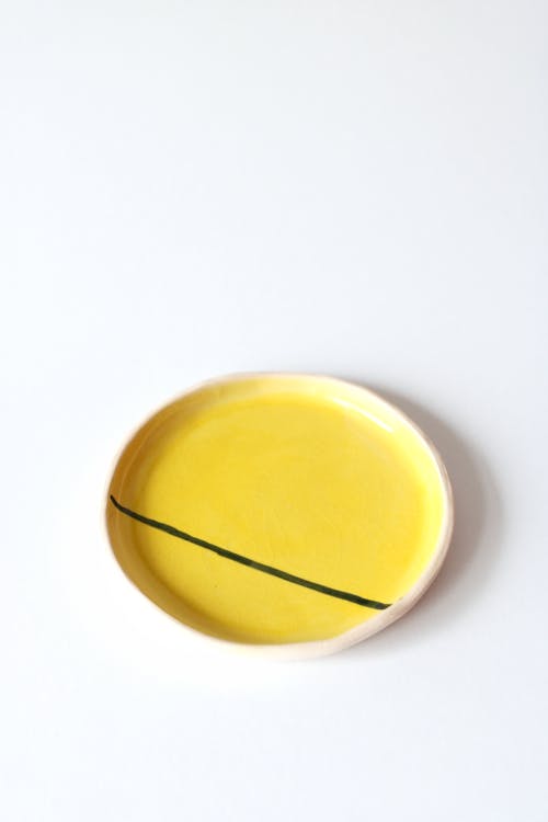 Handmade Yellow Plate