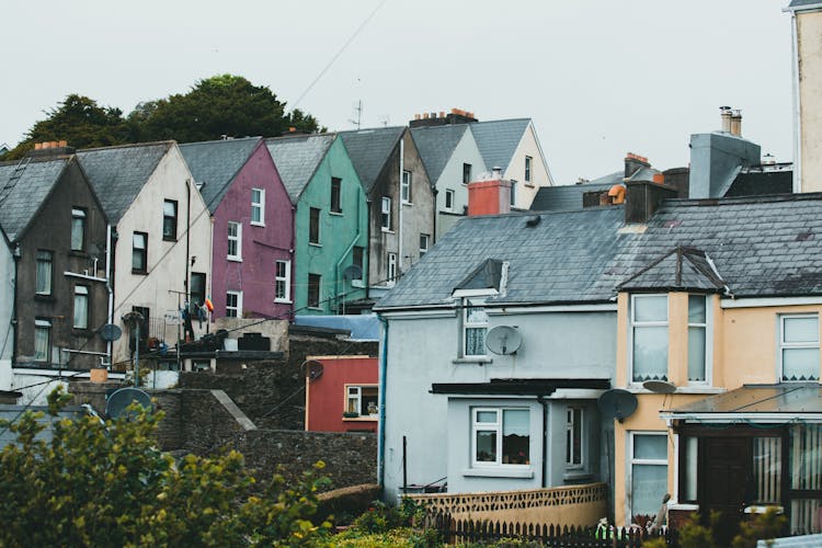 Satellite Dishes On Houses