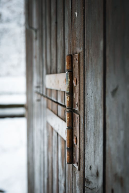 Free Photograph of Rusty Door Hinges Stock Photo