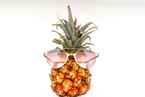 Free Pineapple With Sunglasses Stock Photo