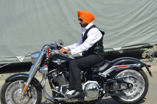 Ảnh lưu trữ miễn phí về đạo sikh, harley davidson, khăn xếp