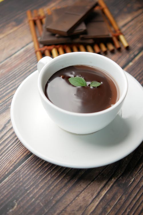 Free Close-Up Photo of a Cup of Hot Cocoa Stock Photo