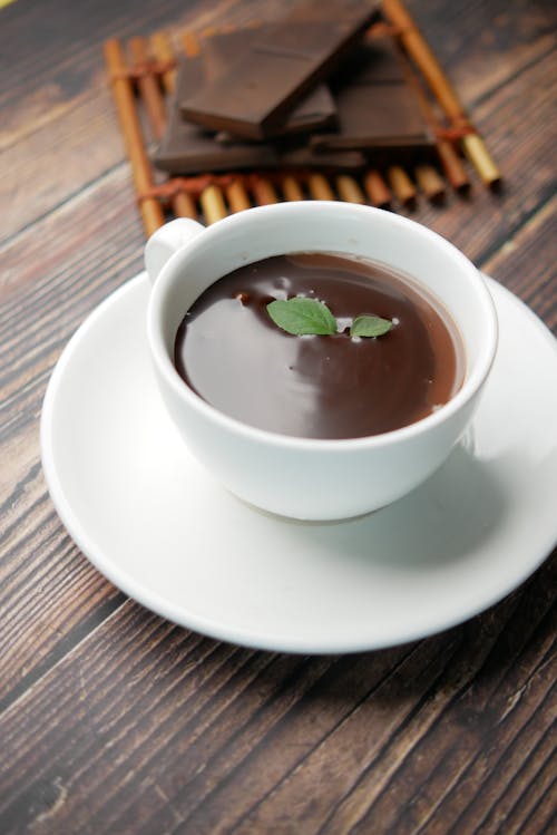 Free Close-Up Photo of a Cup of Hot Cocoa Stock Photo