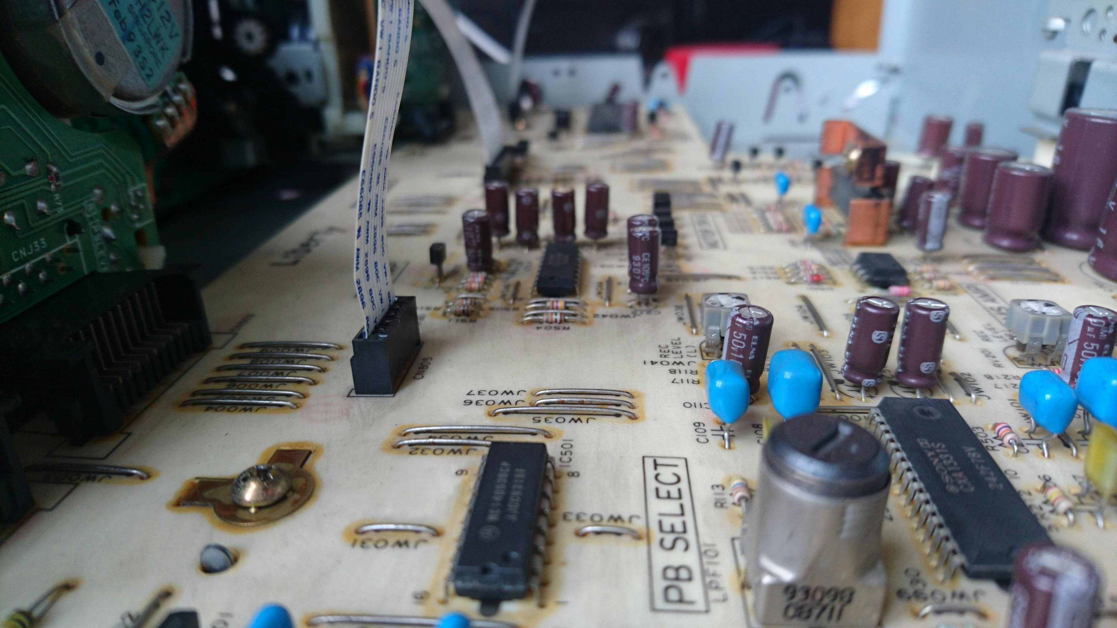 Free stock photo of cassette deck, circuit board, main board