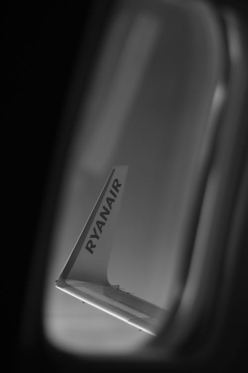 Gray Scale Photo of Adidas Logo