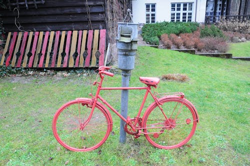 Immagine gratuita di bicicletta, bicicletta rossa, rosso