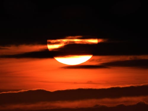 Scenic View of the Sky at Sunset 