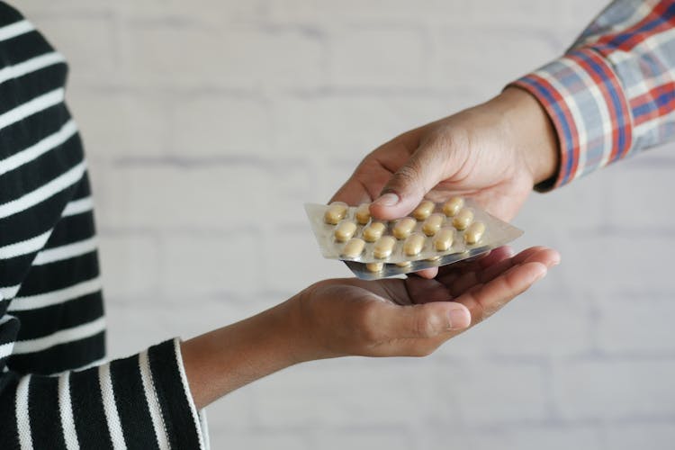 Hands With Medicines