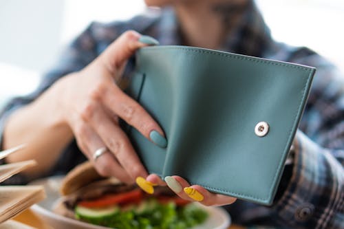 Photo of a Person's Hands Opening a Wallet
