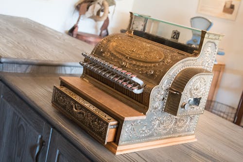 Free stock photo of antique, cash register, history