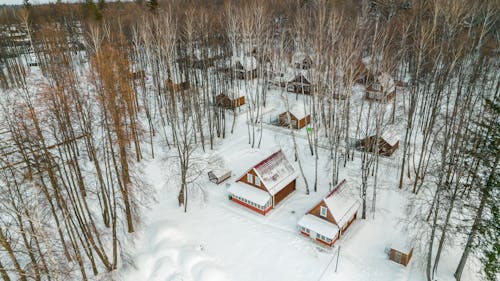 コールド, ドローン撮影, 冬の無料の写真素材