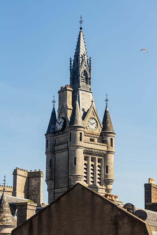 Gratis stockfoto met aberdeen herenhuis, architectuur, blauwe lucht