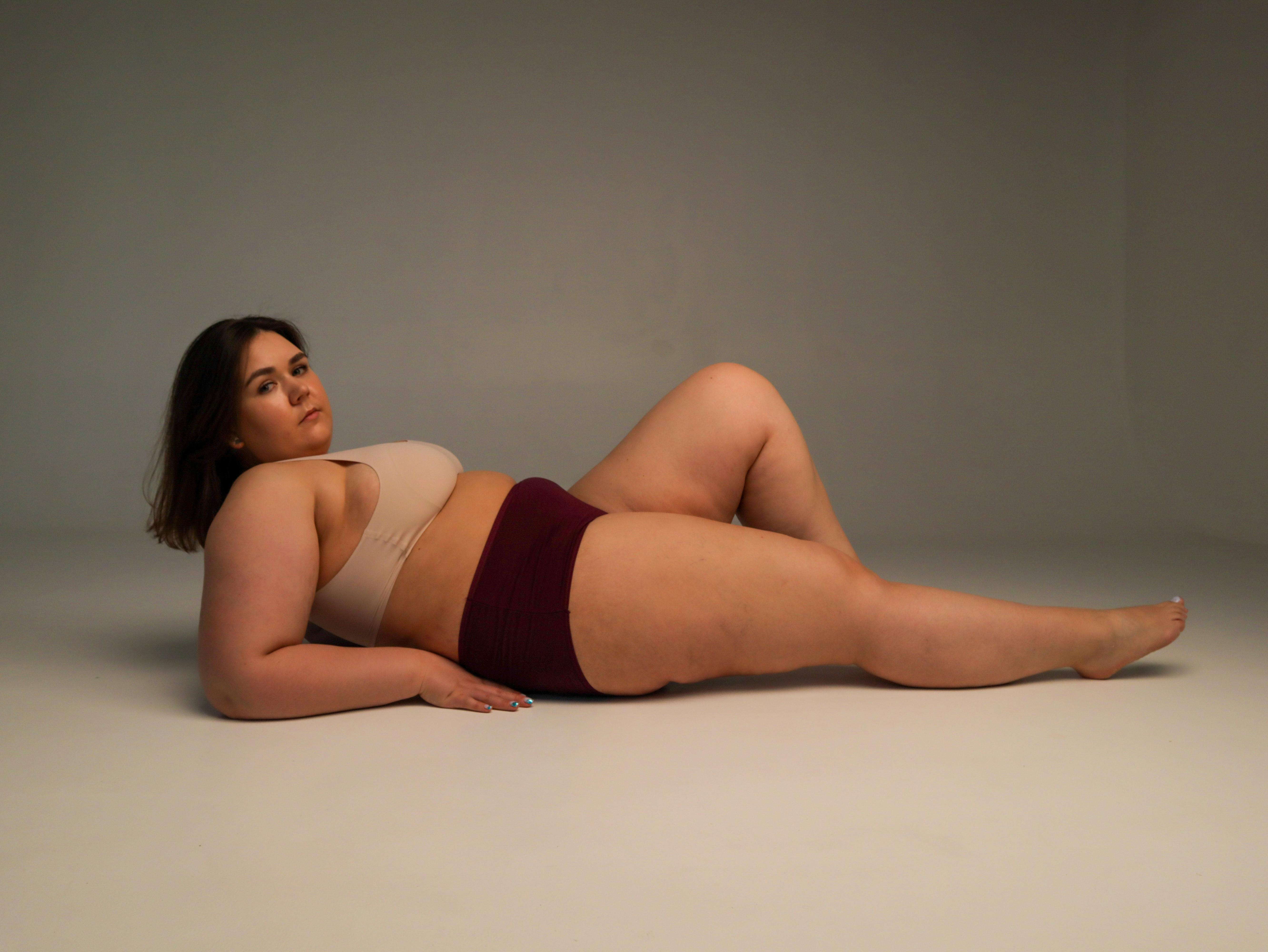 Female Model Lying Down · Free Stock Photo