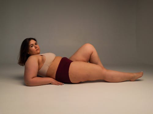Free Female Model Lying Down  Stock Photo