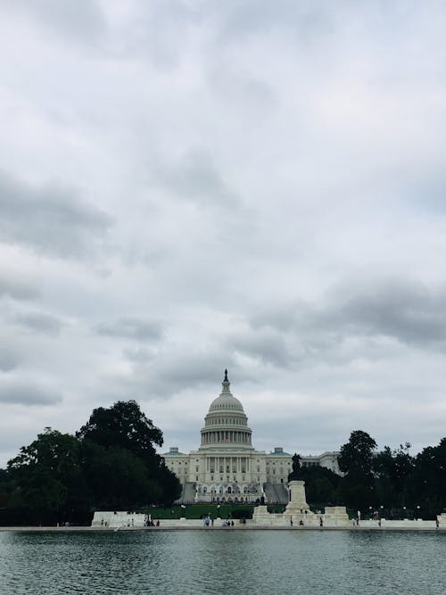 White Clouds above United States Capitol