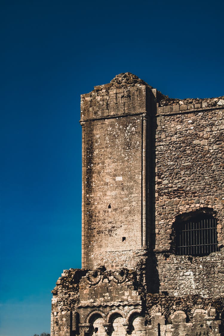 Old Concrete Structure Under Blue Sky