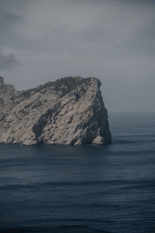 Free A breathtaking view of a coastal cliff in Spain, capturing the rugged beauty of the sea. Stock Photo