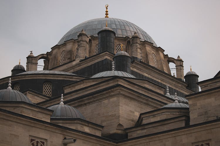 Low Angle Shot Of Fatih Mosque