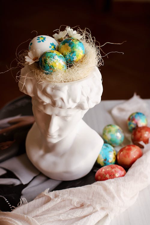 Gratis arkivbilde med fargede egg, inspirasjon til påskeegg, påske