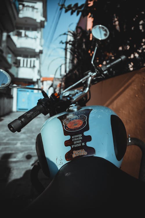 Free Close-up Photo of a Motorcycle's Gas Tank Stock Photo