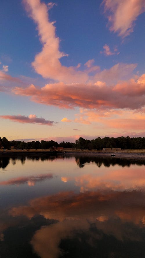 Reflection of Clouds on Water Surface