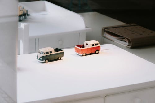 Toy Cars on White Table